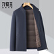 Jiumuwang double-sided wool coat for middle-aged men in winter woolen woolen stand-up collar jacket dad wear removable liner top 11603 camel (removable liner) M 170/48