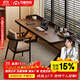 Duke Kingtha all solid wood desk living room bedroom study computer desk antique style long writing desk home workbench customization contact customer service 100x60x75cm