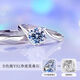 Lao Fengxiang One Carat Moissanite 925 Silver Ring Women's Proposal Ring High-end Birthday Gift for Girlfriend and Wife L-JM273 Classic Snowflake One Carat Moissanite Ring