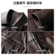 SHANSHAN Shanshan leather jacket men's autumn and winter new warm plus velvet leather jacket lapel daily versatile short coat for young and middle-aged people black 2XL /185