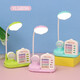 Cute Cartoon Trendy Life Artifact Night Light Home Dormitory Gift Electrical Desk Lamp Dormitory Study Special Student Children's Desk Eye Protection Reading Lamp Astronaut Desk Lamp Blue + Self-Discipline Manager + Pen Holder