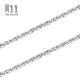 Chow Sang Sang Pt950 platinum necklace platinum plain clavicle chain for men and women 71738N priced 45cm - 6.15g (including labor cost 480 yuan)