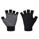 Ripa Pilates Gloves Women's Anti-Slip Yoga Fitness Exposed Half Finger Training Exercise Anti-Call Pull-Ups Black Half Finger Gloves