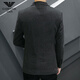 AX Armani men's thickened woolen suit Korean style slim autumn and winter coat gam-617 woolen suit jacket black M
