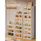 Fat Donglai same style transparent shoe cabinet storage cabinet shoe box storage box transparent installation-free shoe cabinet integrated home door double row double door-6 layers-12 pairs of shoes