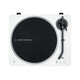 Audio-Technica Bonded Straight Automatic Belt Driven Turntable Vinyl Record Player Retro Bluetooth Record Player LP70XBT WS White Wireless Bluetooth