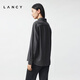 Langzi/LANCY Song Jia's same style 2025 winter new simple wool shirt women's high-end commuter top dark gray 2 M