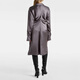 TOTEME Draped satin shirt dress P01102023 Gray S S