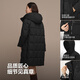 Bosideng 25 years winter women's goose down thickened hooded loose mid-length business versatile shopping mall down jacket