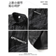 Dingfengbaoluo men's shirt spring gradient retro loose high-end fashion versatile casual jacket XCV10 interstellar black XL