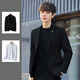 Playboy (PLAYBOY) casual small suit men's jacket Korean style college student business suit suit wedding high-end handsome top black single suit XL recommended 115-130 Jin Jin equals 0.5 kg