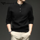 AX Armani 2025 autumn and winter thickened 530g men's long-sleeved sweater sweater warm and comfortable bottoming shirt for young and middle-aged people black S 165