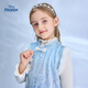 Disney Frozen Elsa Girls Autumn and Winter New Children's Clothes Sleeveless Style Warm Dress Blue One Size 150cm