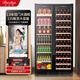 Bacchus wine cabinet 250 bottles Constant temperature wine cabinet home commercial club office embedded integrated double door double control cabinet tea refrigerated wine storage cabinet high-end air-cooled frost-free YC-710 left drink + right red wine - 1.91m high 125 bottles
