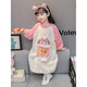G.DUCKKIDS Girls Pajamas Autumn and Winter Thickened Baby Sleeping Bag Winter Warm Girls Home Pajamas Children's Coral Velvet Bathrobe Pink 90 - Recommended 80-90cm_1-2 years old_(20-2