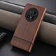 Jioxiang Magnetic Flip Cowgrain Leather Case Suitable for Huawei Mate70Pro+ Mobile Phone Case Business All-inclusive Anti-fall Brown Huawei Mate70Pro+