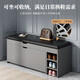 Entry shoe changing stool, home door can sit on the tipping bucket shoe rack, entrance door, entrance shoe cabinet, sitting stool, one-piece entry shoe changing stool, tipping bucket flip model, light gray 60*30*51cm