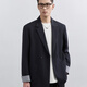 Earl Joel Casual Blazer Men's Suit's Men's High Deay Single Casual Wear Formal Wear Spring and Automne Loose Western Thin Style Engagement