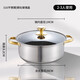 BAICHANG stainless steel soup pot 316 food grade thickened hot pot pot household induction cooker pot special pot hot pot pot 316L diamond wheat rice stone single flavor pot 2-3 people 26cm