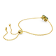 Swarovski clover gold-plated bracelet green for men and women, green F brand original box (random color)