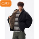 Cotton reversible mountain sculpture warm hooded cotton coat for men in winter new thickened cotton coat, feather padded jacket, down jacket, MX2518 coffee color, high quality M 120-140Jin Jin is equal to 0.5 kg