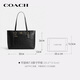 COACH brand direct supply women's STATION shoulder handbag black CCD49 New Year gift