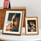 Uncle Lu 6-inch photo frame empty frame black walnut solid wood table high-end simple photo frame wooden picture frame framed self-installation