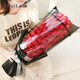 FirstLove 51 red rose eternal soap flowers delivered in the same city for New Year, Valentine's Day, birthday gift for girlfriend, non-flowers