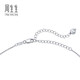 Chow Sang Sang Pt950 platinum necklace round beads hollow bead necklace 91283N pricing 47 cm