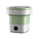 Pet clothes washing machine mini folding cat and dog special fully automatic small hair removal toy cleaning and cleaning extra large 15L light grass green blue light + drain basket + drain pipe