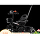 Children's tricycle 1-3--2-6 years old large baby baby push bicycle kindergarten stroller stroller black push handle seat belt brake car music light e