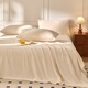 Xinneng Mercury Home Textiles produces winter thickened and velvet milk velvet sheet single piece, winter naked baby sleeping coral velvet sheet, milk white 245 245cm single sheet + pillowcase pair
