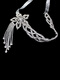 Yingtang Mid-Century Gatsby Style Sparkling Diamond Tassel Headband Accessible Luxury Niche High-end Cord Silver