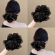 Jian Yingshu rhinestone retro satin hair tie, high-end large intestine hair rope tied with ball head and high ponytail headband