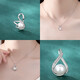 Keshan quality single pendant without chain pearl pendant single waist pendant women's silver necklace pendant pearl hanging playful rabbit white shell beads 10mm