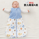 CLCEY spring and autumn baby pure cotton children's anti-jump newborn vest type A infant sleeping bag gray polar bear S size (recommended height within 70CM)