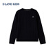 E LAND KIDS 100% cotton children's clothing girls' sweater 25 autumn and winter new round neck embroidered cable sweater EKKWF4T11ARed red/20 170