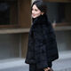 Gu Bing Rex Rabbit Fur Short Jacket for Women Navy Collar Design Temperament Socialite Winter New Product Simple and Trendy Brown M Recommended Weight 90/110 Jin Jin is equal to 0.5 kg