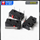 Stroke limit micro switch touch switch KW12-A-2 left and right bent feet without handle mushroom head 16/55mm KW12-A-2 normally closed push-off 2 feet No Specifications