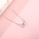 Wanfulong genuine pt950 love platinum necklace platinum pendant clavicle chain for women as a birthday gift for girlfriend and wife. One thing, one certificate. Supports identification. If you get a fake one, you will lose 10%.