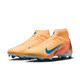 Nike Mercurial Series Mbappe Men's High Top MG Football Shoes Winter NIKE SUPERFLY 10 FQ8293 801 Light Melon Orange/Peacock Blue/Igloo Blue 45