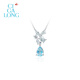 CIGA LONG Topaz Necklace/Earrings Garden Original Design New Chinese Style Jewelry Necklace