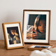 Uncle Lu 6-inch photo frame empty frame black walnut solid wood table high-end simple photo frame wooden picture frame framed self-installation