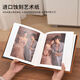 Yusenyi high-end photo album, leather photo album, commemorative album, photo album, print photos to make photo book, couple wedding photos, 22 pages can hold 28-32 photos, Hetty-brown square-art paper double
