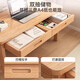 All solid wood desk small apartment study desk student writing desk calligraphy table home simple desktop computer desk drawer type solid wood single table/log color 120*60CM door-to-door delivery