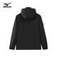 Mizuno Outdoor Casual Jacket Men's Woven Windproof and Waterproof Hooded Jacket Black XL