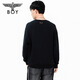 BOY LONDONBoyLondon hot diamond pullover casual letter drop shoulder long-sleeved sweatshirt for men and women, black XS