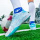 Double star football shoes Falcon AG long spikes for teenagers, primary school students, adults and children, sports competition training special sneakers, moonlight broken spikes 38