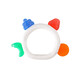 Baby chewing gum food grade silicone molar stick cartoon cute ring baby fruit teething chew chewing gum fruit chewing gum comes with storage box 1 pack