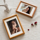 Uncle Lu 6-inch photo frame empty frame black walnut solid wood table high-end simple photo frame wooden picture frame framed self-installation